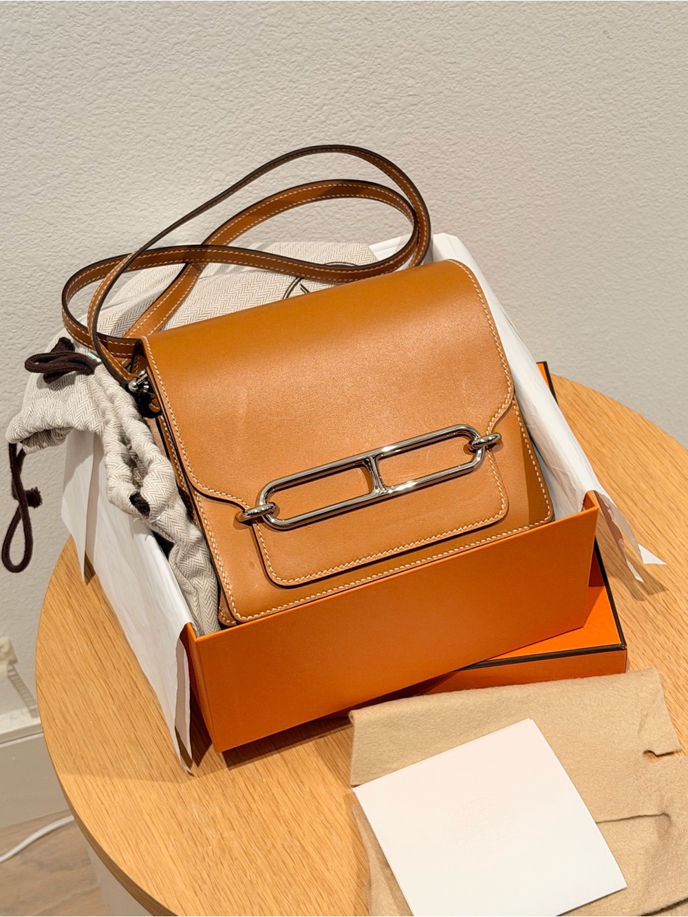 Hermes Sac Roulis Mini Veau Butler Shoulder/ Body Cross Bag